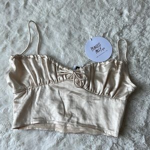 Princess Polly champagne tank size US 4